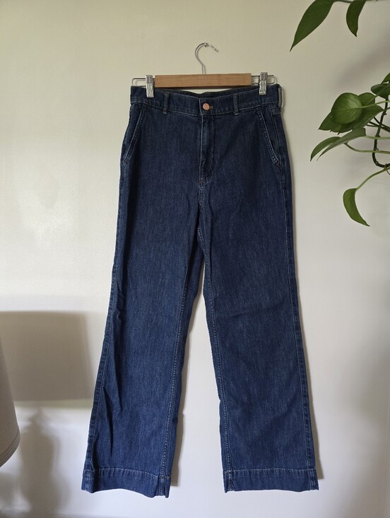 J. Crew Denim - J. Crew Size 26 Womens Jeans Wide Leg Full Length Tailored / Trouser Style
